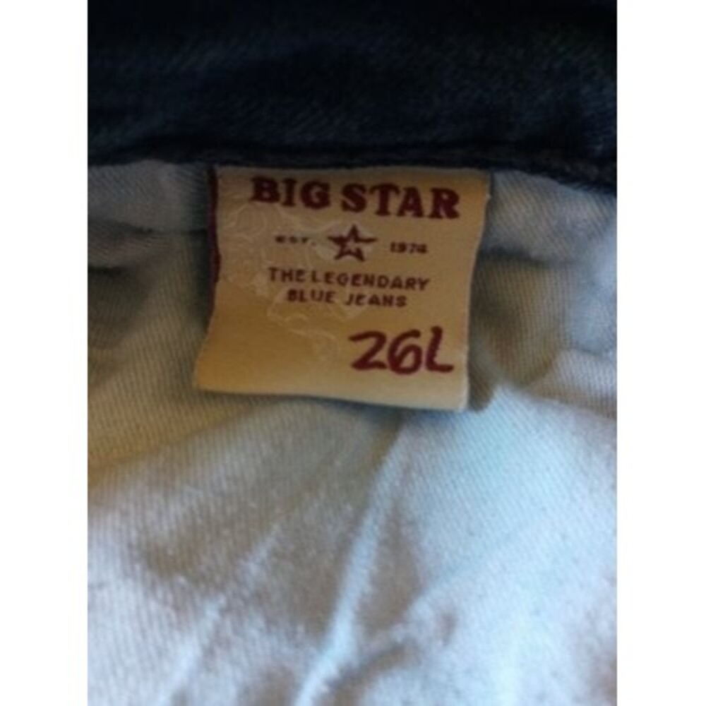 Women's Big Star Liv Low Rise Boot Cut Dark Wash Jeans Size 26L - Picture 10 of 10